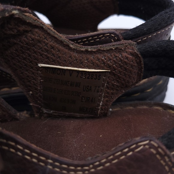 Earth Shoes Fisherman Sandals Mens 7.5 Womens 9 Brown Leather Buckled Straps - Picture 5 of 8